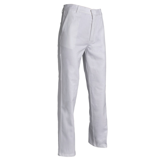 Pantalon de travail coton Adrien Blanc - SNV