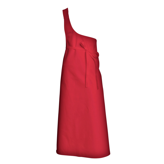 Metzgerschürze aus Polyester und Baumwolle rot - SNV