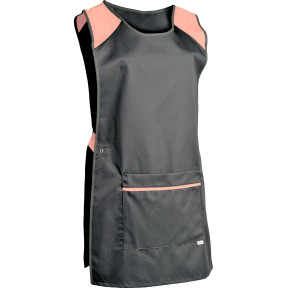 Women's Eloise Tabard in Gray and Apricot - SNV