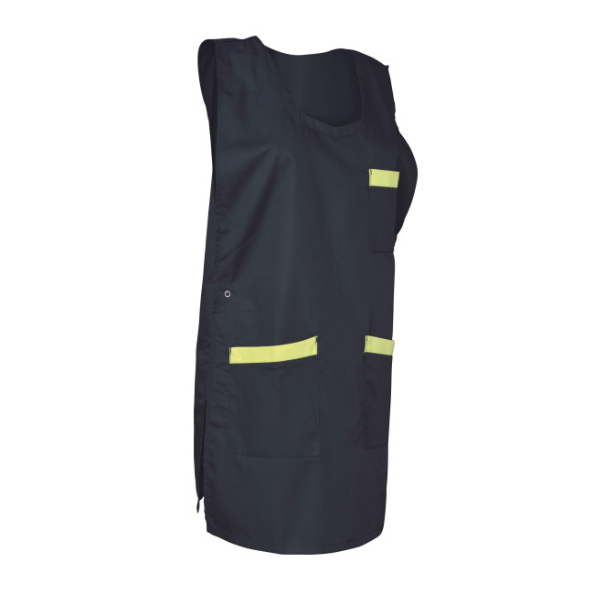 Dames chasuble Gladys Zwart en pistache - SNV