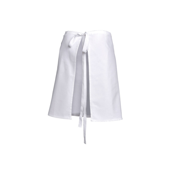Lot de 5 tabliers Demi Chef Blanc 100% coton - SNV