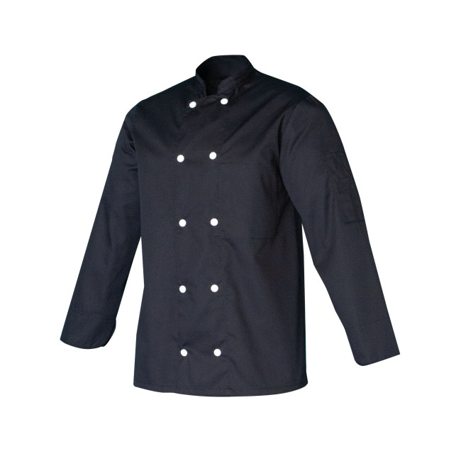 Schwarze Kochjacke FABRICE Langarm - SNV