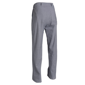 Kochhose HERVE aus Polyester-Baumwolle grau Hahnentritt - SNV