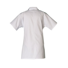 Dames tuniek korte mouwen polyester katoen Manue Wit - SNV