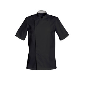 Schwarze Kochjacke mit kurzen Ärmeln COOKIE - SNV