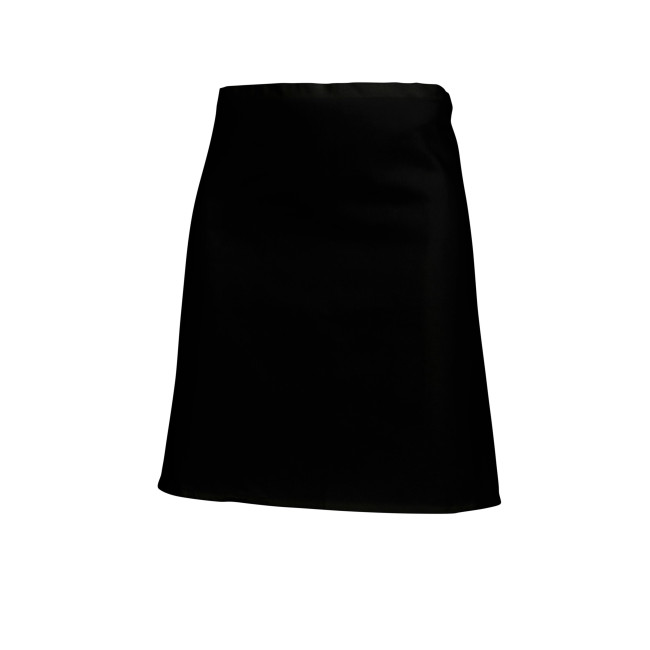 Lot de 5 tabliers Demi Chef Noir 100% coton - SNV