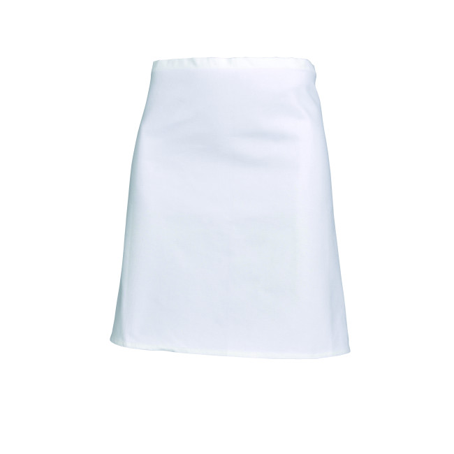 Lot de 5 tabliers Demi Chef 85 cm 100% coton Blanc - SNV