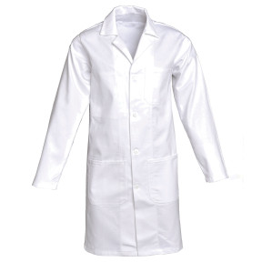 Blouse homme manches longues coton Antony Blanc - SNV