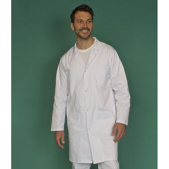 Blouse homme antistatique Xavier Blanc - SNV