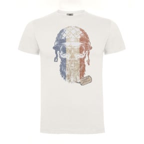 Tee-shirt 100% coton FRENCH VETERAN blanc - Army Design by Summit Outdoor
