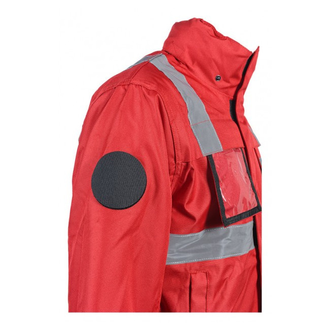 Parka SSIAP City Guard - Polyester Imperméable - 6 Poches, Bandes Réfléchissantes - Taille XS à 4XL