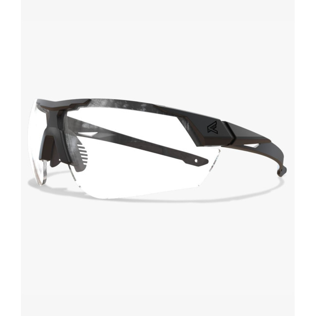 Lunettes balistiques Phantom Rescue avec monture noire et verres incolores - Edge Tactical