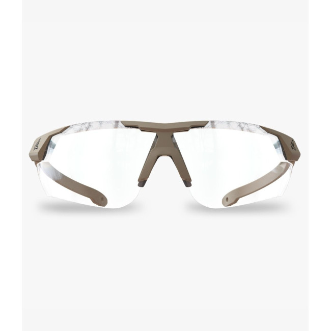 Lunettes balistiques Phantom Rescue avec monture sable et verres incolores - Edge Tactical
