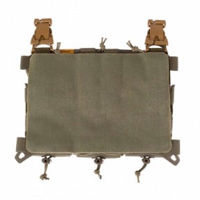 Panneau avant pour gilet porte-plaques avec porte chargeur triple multi-calibre MX234 stonegrey - Lindnerhof