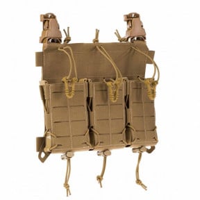 Panneau avant pour gilet porte-plaques avec porte chargeur triple multi-calibre MX234 - Coyote - Lindnerhof
