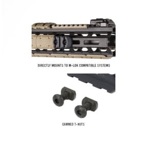 M-lok aluminum rail section, 3 slots - Magpul