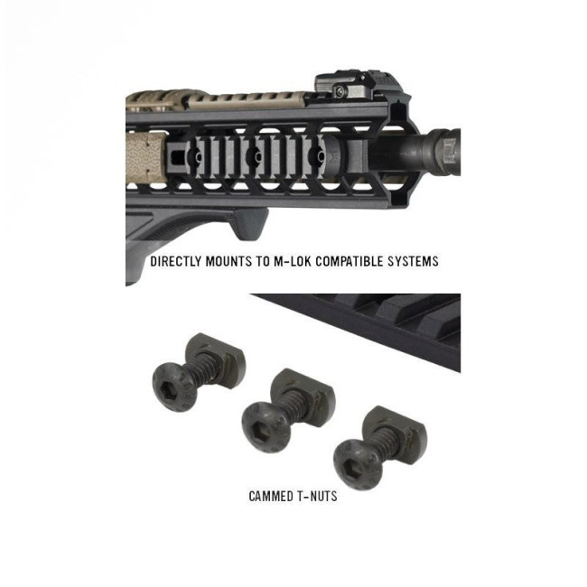 M-lok® polymer rail section, 9 slots (itar) - Magpul