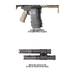 Coupleur pour 2 chargeurs ar15/m4 maglink (compatible pmag gen m2 moe, gen m3) - Magpul
