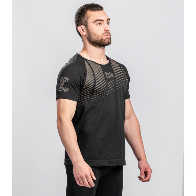 T-shirt RUSH Active Line Czarny Tan - Summit Outdoor