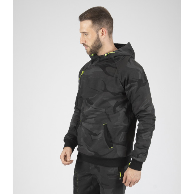 Sweat à capuche de travail ALCA camo gris - Nine Worths by North Ways