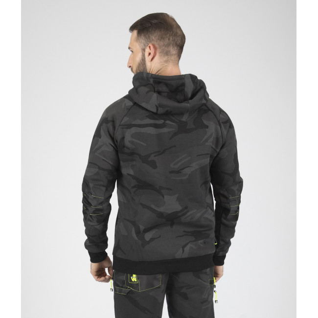 Sweat à capuche de travail ALCA camo gris - Nine Worths by North Ways
