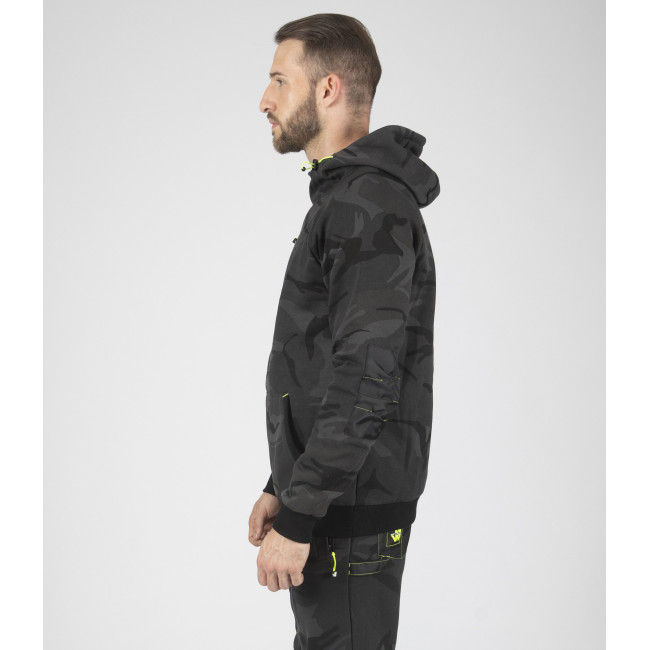 Arbeits-Kapuzenpullover ALCA Grau-Camo - Nine Worths by North Ways