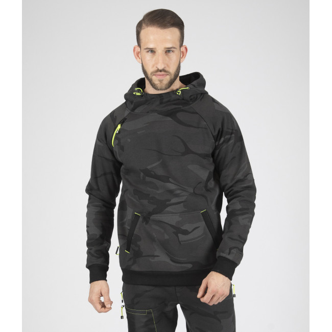 Bluza robocza z kapturem ALCA camo szara - Nine Worths by North Ways