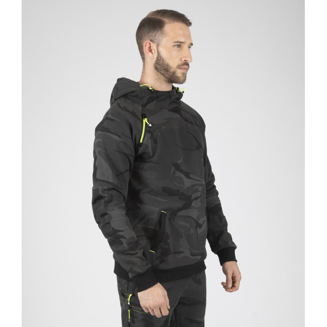 Bluza robocza z kapturem ALCA camo szara - Nine Worths by North Ways