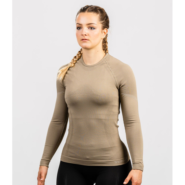 T-shirt Extrême Line ANNAPURNA Damski Coyote długie rękawy - Summit Outdoor