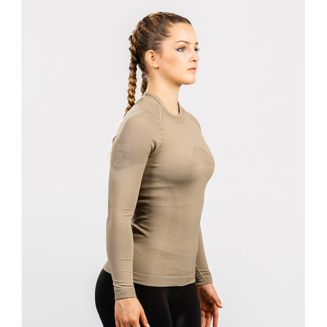 Tee-shirt Extrême Line ANNAPURNA Femme Coyote manches longues - Summit Outdoor
