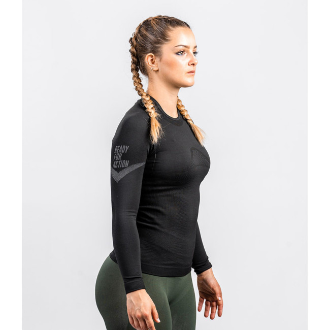Tee-shirt Extrême Line ANNAPURNA Femme Noir manches longues - Summit Outdoor
