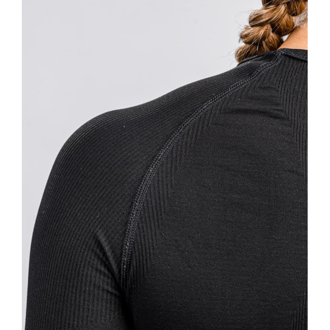 Damen Technical SEQUOIA Langarm-T-Shirt Schwarz - Summit Outdoor