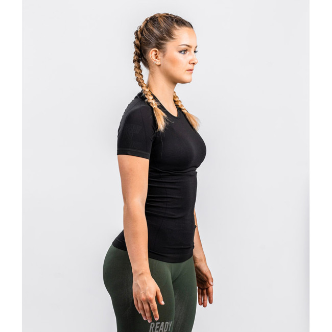 Tee-shirt manches courtes HÉLIUM Active Line femme noir - Summit Outdoor