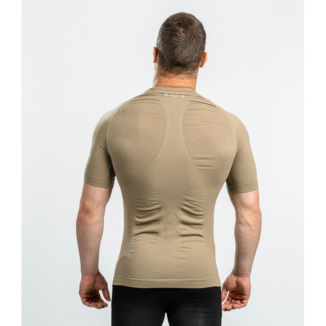 TEE-SHIRT TECHNICAL LINE ACTION MANCHES COURTES COYOTE - SUMMIT OUTDOOR