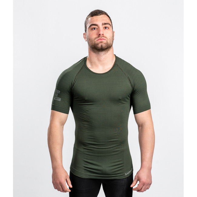 T-SHIRT TECHNICAL LINE ACTION KURZARM OLIVGRÜN OD - SUMMIT OUTDOOR