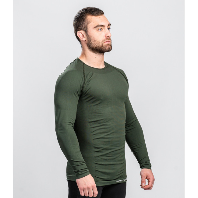 Tee-shirt ML ATACAMA Technical Line Col rond Vert OD - Summit Outdoor