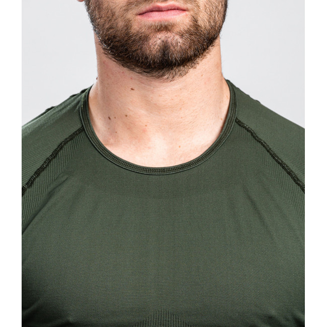 Langarm-T-Shirt ATACAMA Technical Line Rundhals Grün OD - Summit Outdoor