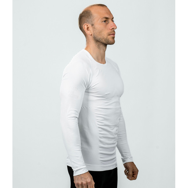 T-shirt ML Technical Line ATACAMA Okrągły dekolt Biały - Summit Outdoor