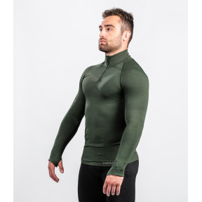 Sweat col zip ALASKA Extreme line Vert OD - Summit Outdoor