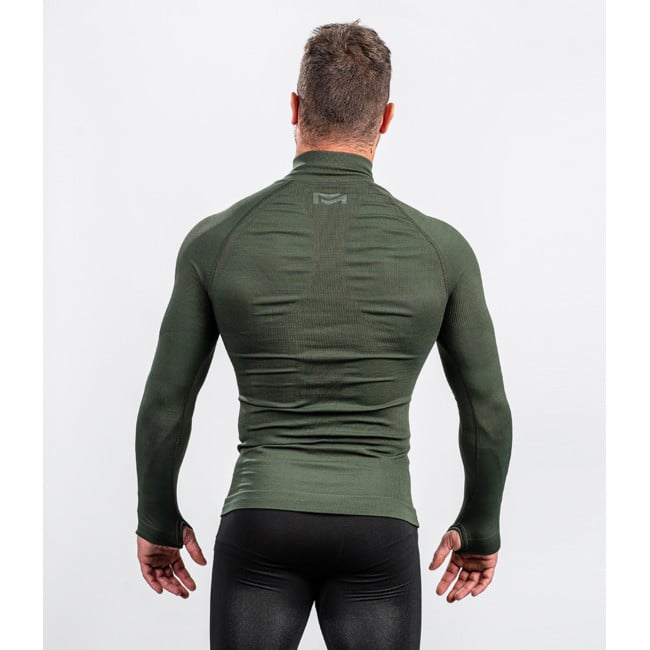 Sweat col zip ALASKA Extreme line Vert OD - Summit Outdoor