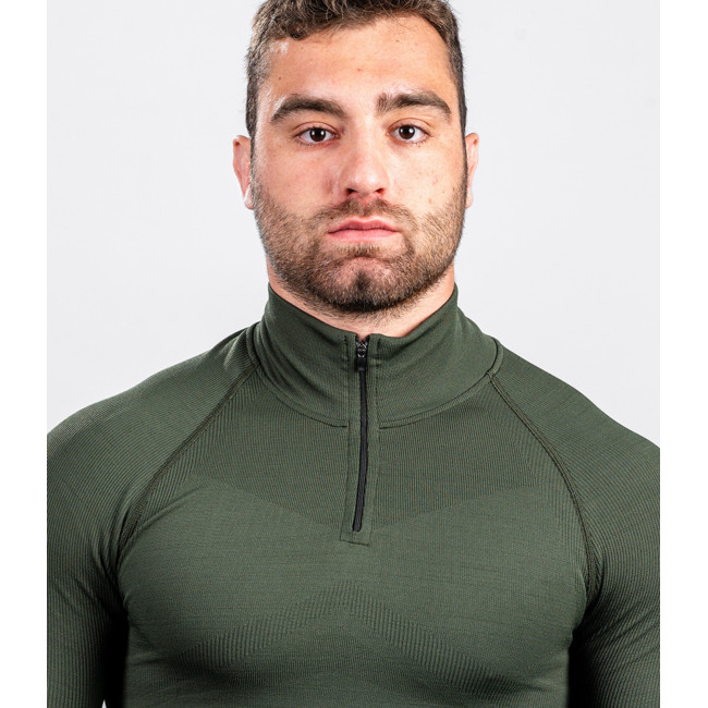 Sweatshirt met ritskraag ALASKA Extreme line Groen OD - Summit Outdoor