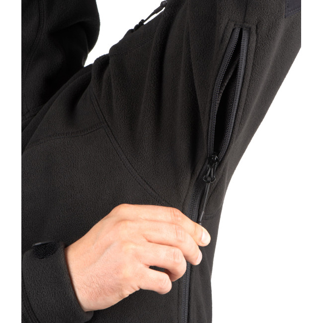 AR T.O.R.D. Fleecejacke mit Kapuze Schwarz - Outrider