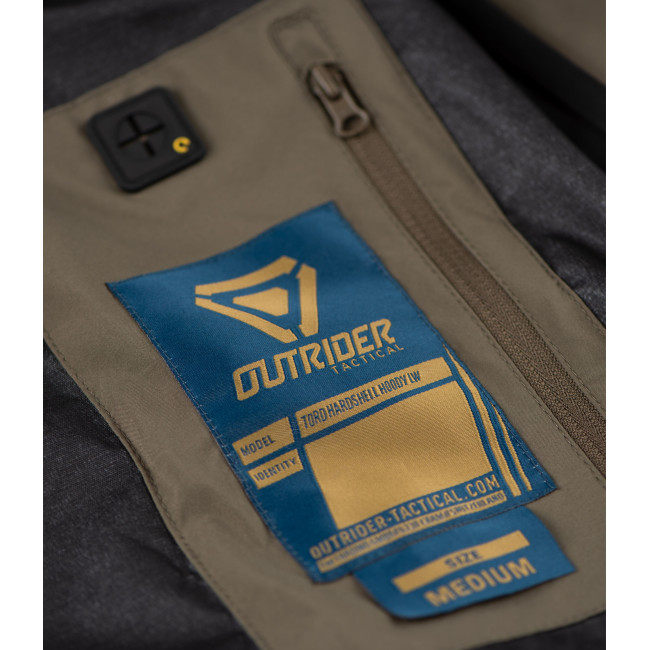 LW T.O.R.D. Hardshell-Jacke mit Kapuze Ranger-Grün - Outrider