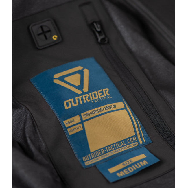 Veste Hardshel à capuche LW T.O.R.D. Noire - Outrider