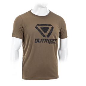 OT T-Shirt mit gestreiftem Krokodil-Logo - Outrider