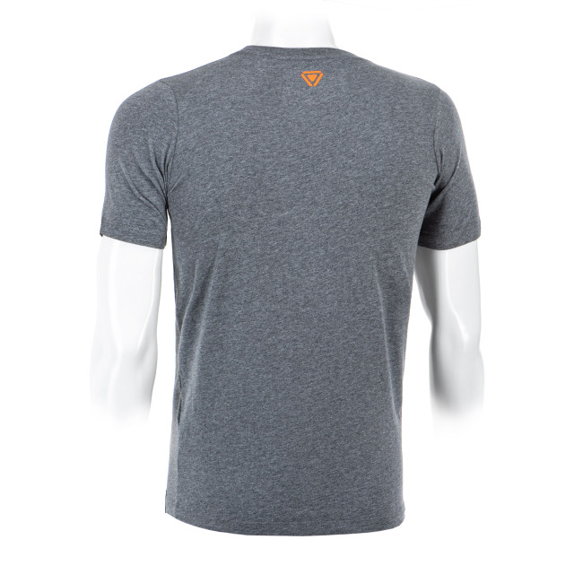 Tee-shirt OT avec logo rayé Gris chiné - Outrider