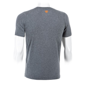 OT T-shirt met gestreept logo Grijs gemêleerd - Outrider