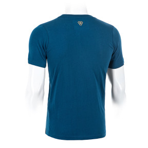 OT T-shirt met gestreept logo Blauw - Outrider