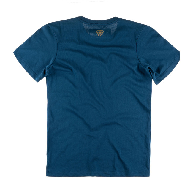OT T-shirt met gestreept logo Blauw - Outrider