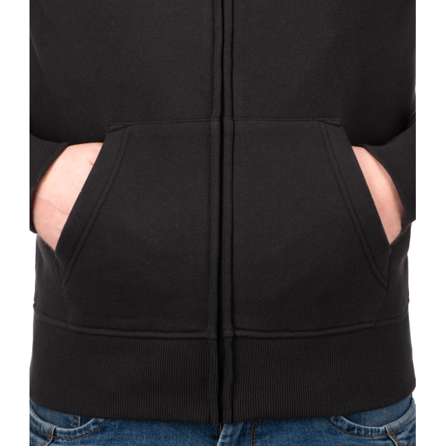 OT Kapuzenpullover mit Reißverschluss und Logo Schwarz - Outrider